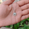 BOW SHAPE MOP CHAIN PENDANT