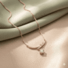 CENTRAL LAB SOLITAIRE DROP CHAIN PENDANT