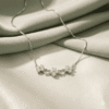 3 FLOWER WITH HEART CHAIN PENDANT