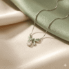 BOW WITH TEARDROP CHAIN PENDANT
