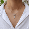 DANGLING TEARDROP CHAIN PENDANT