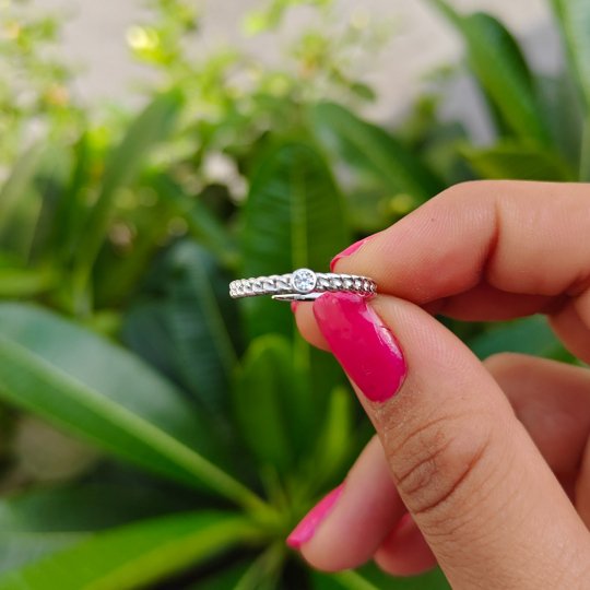 Twisted Solitaire Ring