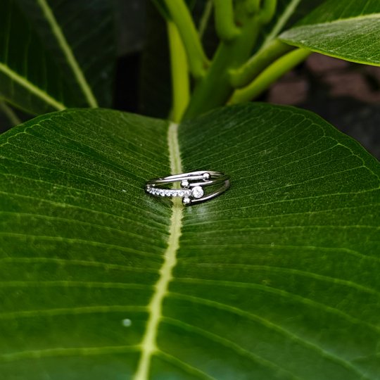 Sparkle Crossover Ring