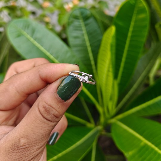Sparkle Crossover Ring
