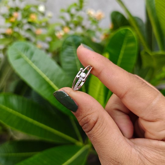 Sparkle Crossover Ring