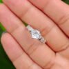 Round Shape And Baguette Ring